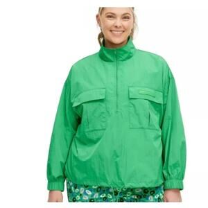 NWT DVF DIANE VON FURSTENBERG X TARGET Nylon Long Sleeve Half Zip Jacket 3X